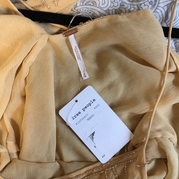 Gold Free People sequin tank - Picture 3 of 3